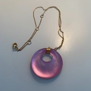 Alexis Bittar Circle Pendant Necklace